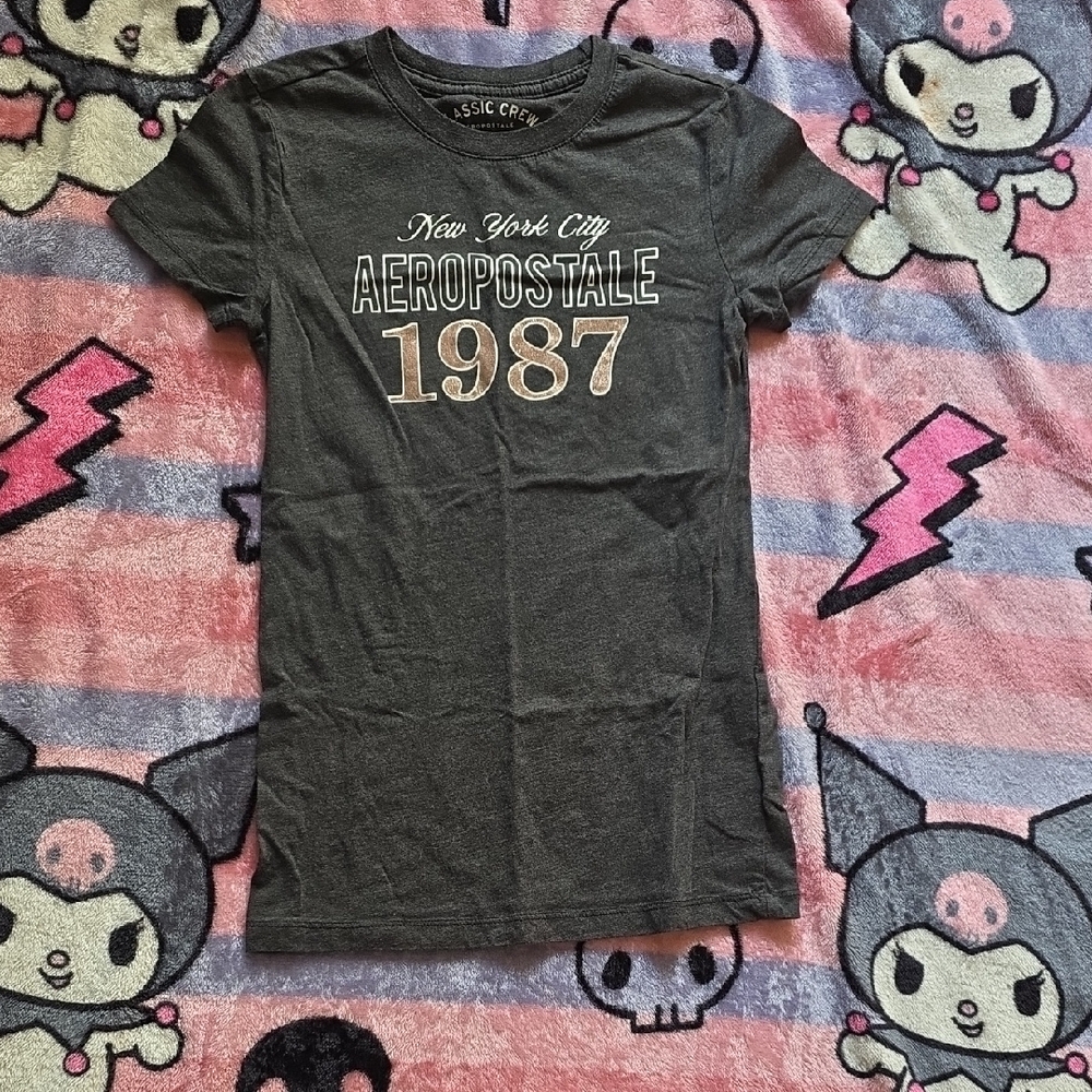 Aeropostale Kids Gray Graphic Tee